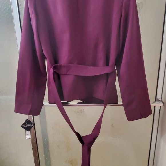 NWT 2 Piece Skirtsuit by Emily. Sz 12. Purple Color, Long Sleeves; Lined.  $70 - Picture 11 of 15